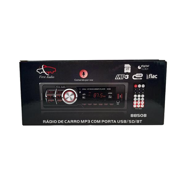 Imagem de Radio automotivo First Option 8850B com USB bluetooth e leitor de cartão SD