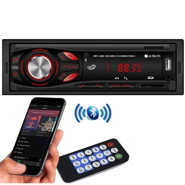 Imagem de Radio Bluetooth Fm +  Par De Falantes 5 Pol Full  + Antena