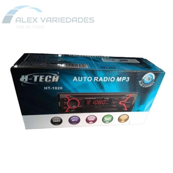 Imagem de Radio Bluetooth Mp3 H-tech Fm  Usb Aux Toca Muito Lindo