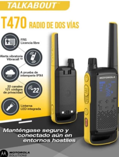 Imagem de Rádio Comunicador Até 56km Talkabout Motorola T470 Walktalka