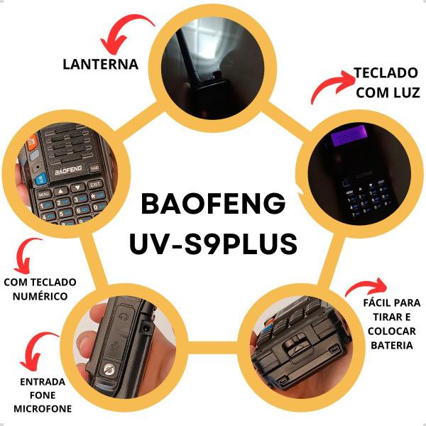 Imagem de Rádio Comunicador Baofeng Modelo UvS9 Plus