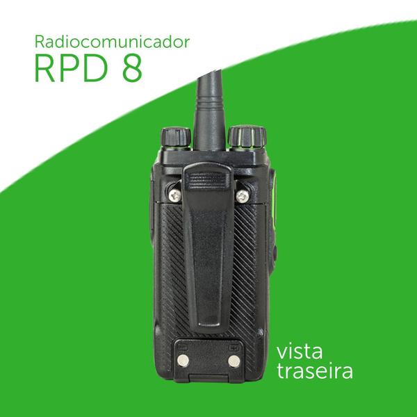 Imagem de Radio Comunicador Intelbras Ht Rpd8 Bd506 Uhf Longo alcance compatível Motorola EP450 DEP450 ideal p/ eventos condominio shopping indústria armazém