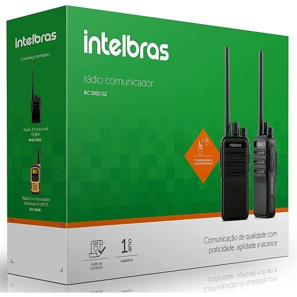 Imagem de Rádio Comunicador Intelbras Rc 3002 G2 Longo Alcance 20 Km