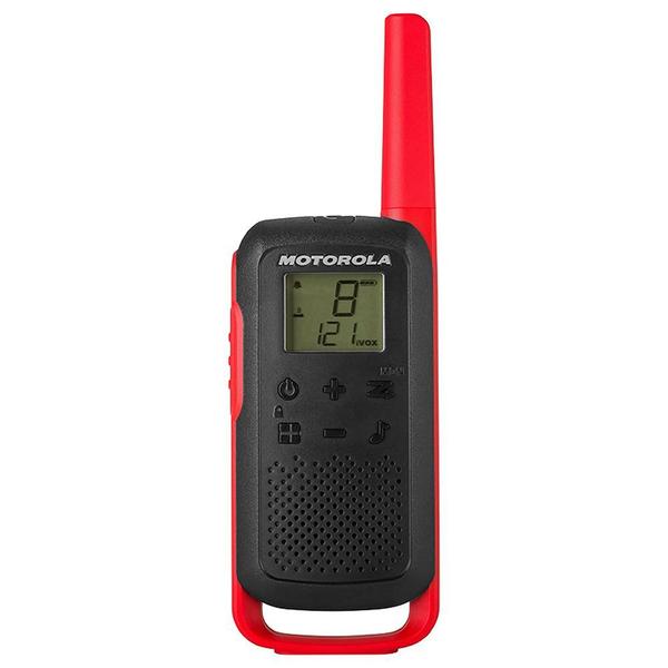 Imagem de Rádio Comunicador Motorola Talkabout T210BR,  32KM 26 Canais, com Conector para Fone de Ouvido, Supressor de Ruído, Vermelho e Preto