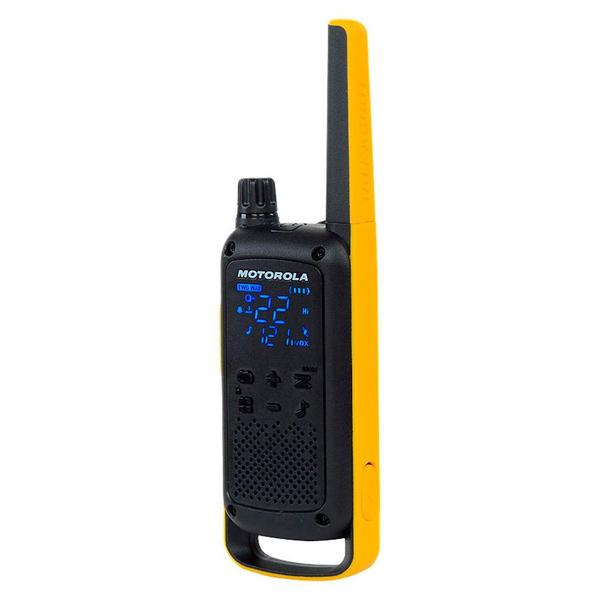 Imagem de Rádio Comunicador Motorola Talkabout  T470BR, 26 canais, 35KM, Lanterna, IPX4, Preto/Amarelo - 71670