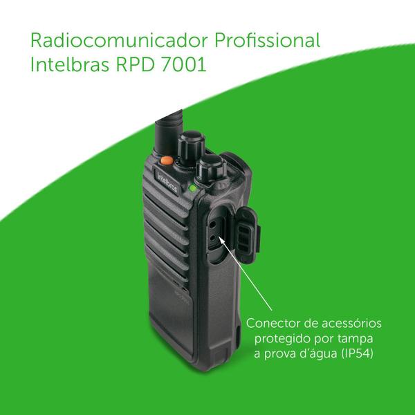 Imagem de RADIO COMUNICADOR PROFISSIONAL INTELBRAS UHF RPD 7001 (400-470 MHz)