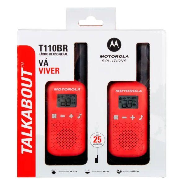 Imagem de Radio Comunicador Talkabout 25KM T110BR Vermelho Motorola