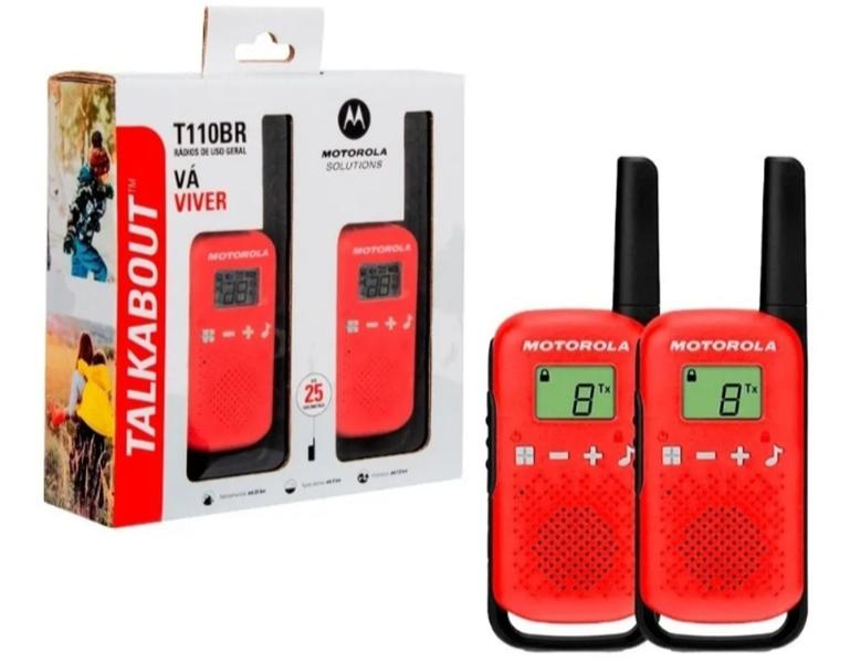 Imagem de Radio Comunicador Talkabout Motorola  T110 com Pilhas Alcance até 25km