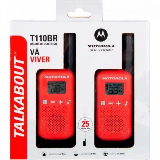 Imagem de Rádio Comunicador Talkabout Motorola T110br 25km Vermelho - Par / 2