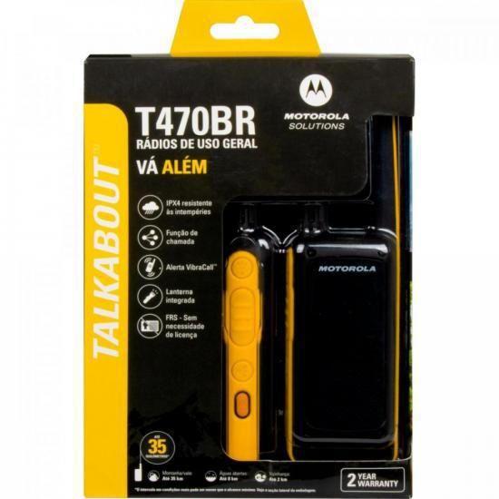 Imagem de Rádio Comunicador Talkabout T470 Amarelo/Preto Motorola Par