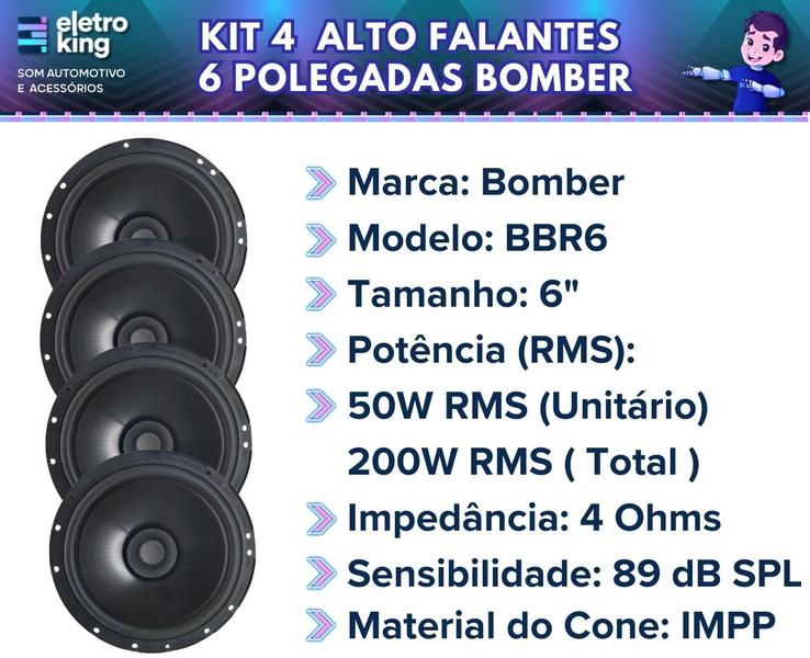 Imagem de Rádio Controle Remoto App Rs-2604br + 4 Falantes 6 Bomber