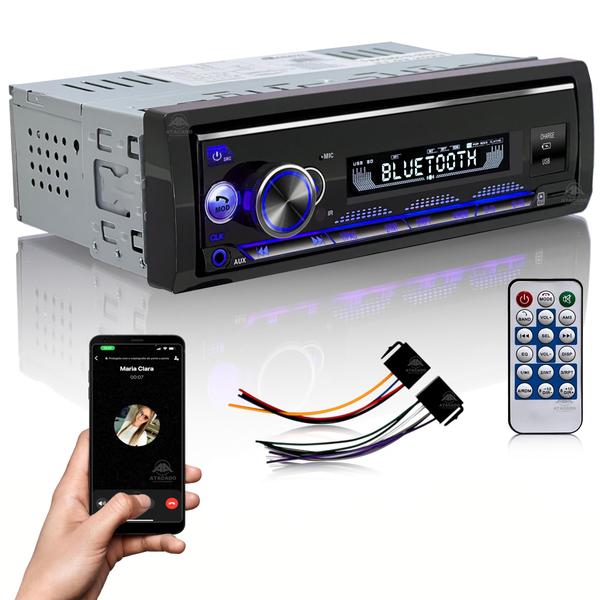 Imagem de Rádio de Carro Aparelho MP3 Automotivo Som De Qualidade USB carrega celular Modelo LE-6304