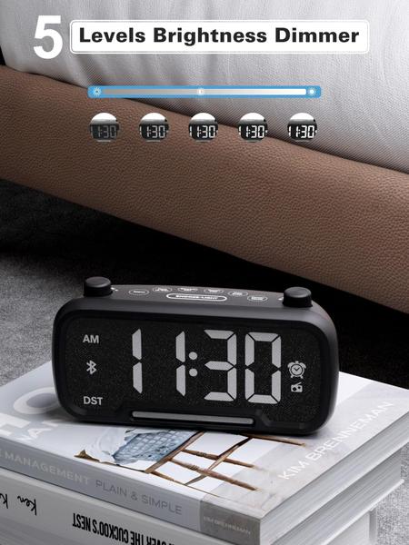 Imagem de Rádio despertador Mesqool Digital com alto-falante Bluetooth V5.0