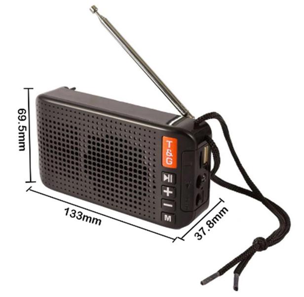 Imagem de Radio Fm Alto Falante Bluetooth Wireless recarregável c/ Placa Solar