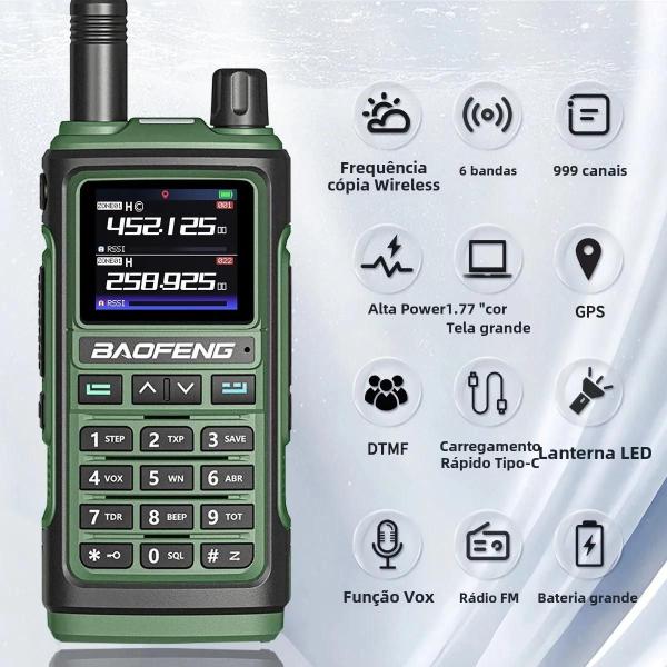 Imagem de Rádio HT Baofeng UV-17Pro - GPS - Seis Bandas VHF/UHF