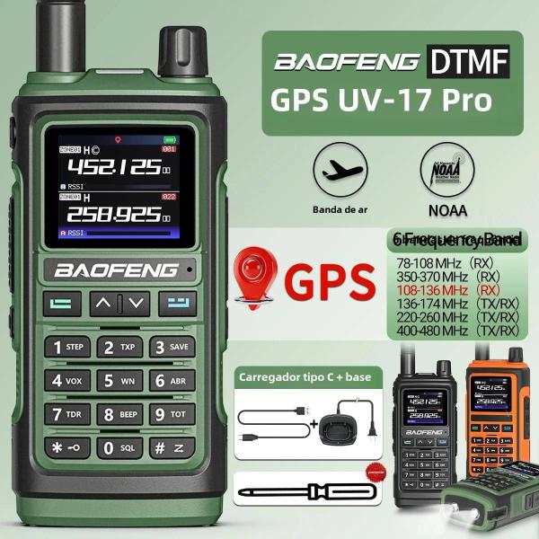 Imagem de Rádio HT Baofeng UV-17Pro - GPS - Seis Bandas VHF/UHF