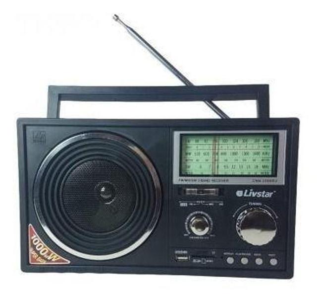 Imagem de Radio Livstar Recarregavel Retro 2566ru Am/fm Pen Drive Novo