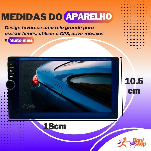 Imagem de Rádio Mp5 Automotivo Com Bt Espelhamento Android Htech