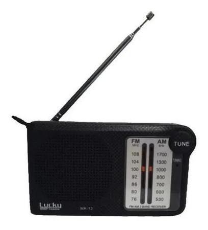 Imagem de Radio Portatil Am Fm De Bolso Preto Fone De Ouvido P2 Preto