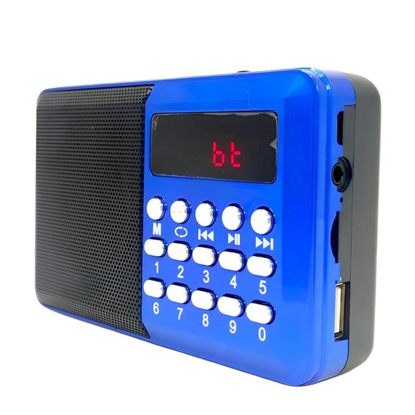 Imagem de Rádio Portátil FM Bluetooth Entrada SD Recarregável Aiker MTJ-2006