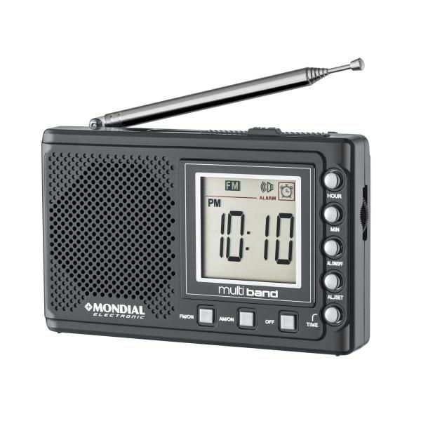 Imagem de Radio Portatil Mondial RP-04 Multi Band II - Aux - AM/FM - Preto