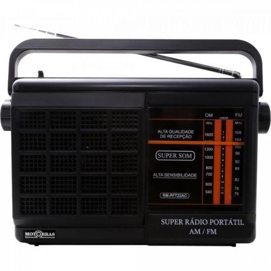 Imagem de Rádio Portátil Motobras RM-PFT22AC 2 Faixas Preto F002