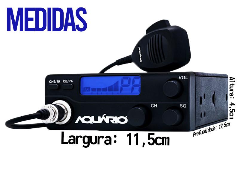 Imagem de Rádio Px 40 Canais Antena Inox 2,70m Alongador 60cm Cabo 5,5m Parafusos Anti-Furto