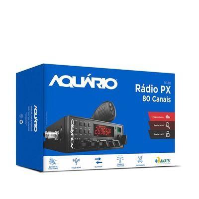 Imagem de Radio Px Amador Aquario 80 Canais AM FM RP-80 (Anatel)