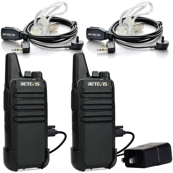 Imagem de Rádio recarregável de 2 vias Walkie Talkies Retevis RT22 (pacote com 2)