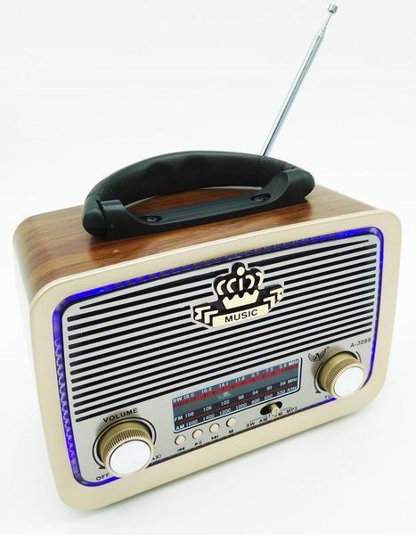 Imagem de Radio Retro A-3099 Am Fm Entrada Usb Cartão Sd Aux Pendrive