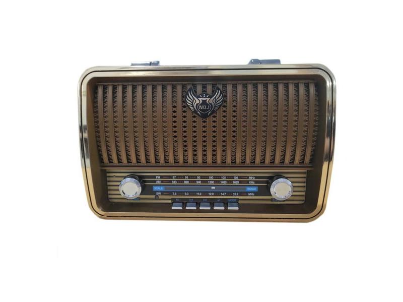 Imagem de Rádio Retro Am Fm Sw Bluetoooth Recarregavel Usb Mp3 1909Bt