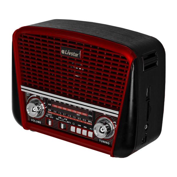 Imagem de Radio Retrô com Bluetooth Lanterna Entrada Usb