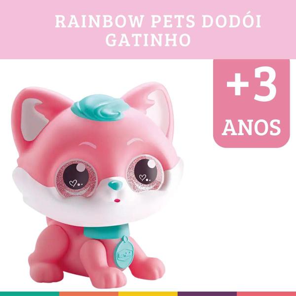 Imagem de Rainbow Pets Dodói Gato Pet Vinil Gatinho Bambola