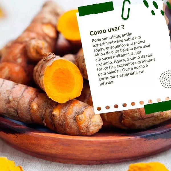 Imagem de Raiz De Cúrcuma Desidratada 100g We Foods