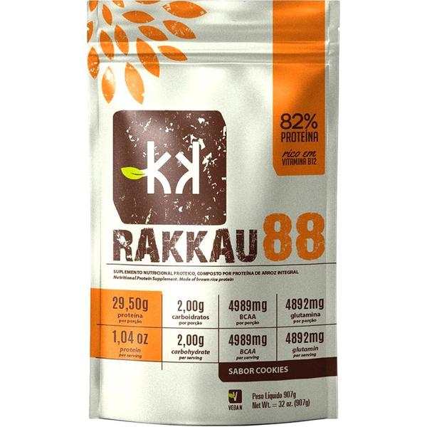 Rakkau 88 Cookies Rakkau 907g - Vegano - Proteína De Arroz Imagem de Rakkau 88 Cookies Rakkau 907g - Vegano - Proteína De Arroz