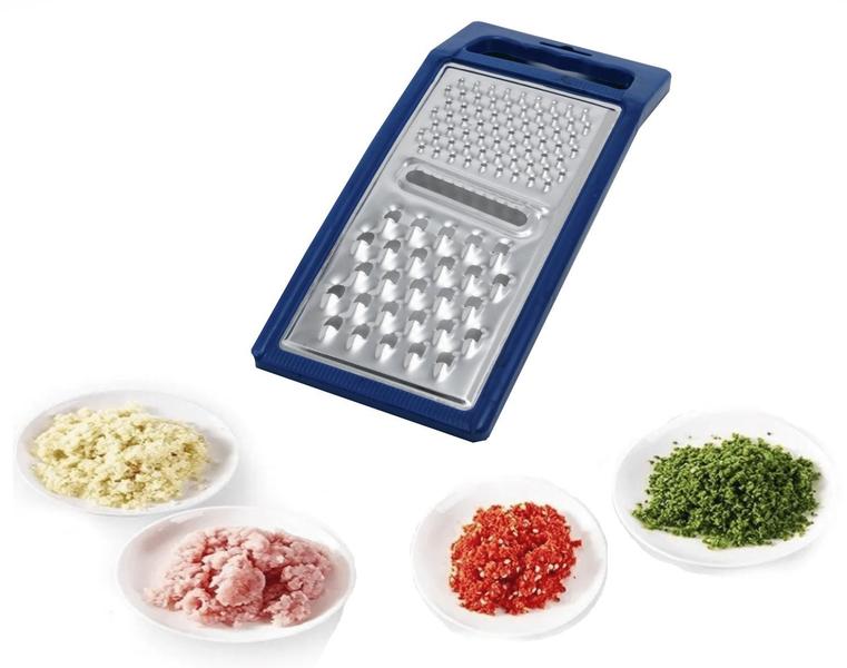 Imagem de Ralador 2 Faces De Inox 22cm Com Alça Para Queijos Verduras