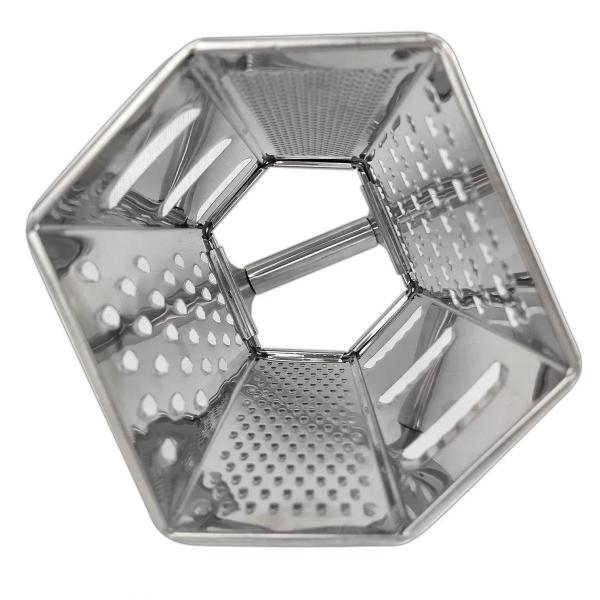 Imagem de Ralador 6 Faces Hexagonal Inox Cozinha Queijo Legumes