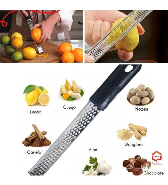 Imagem de Ralador Culinário Zester Inox Profissional Frutas Cítricas - KEITA