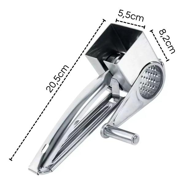 Imagem de Ralador De Queijo Manual Aço Inox Profissional 20cm CK3454