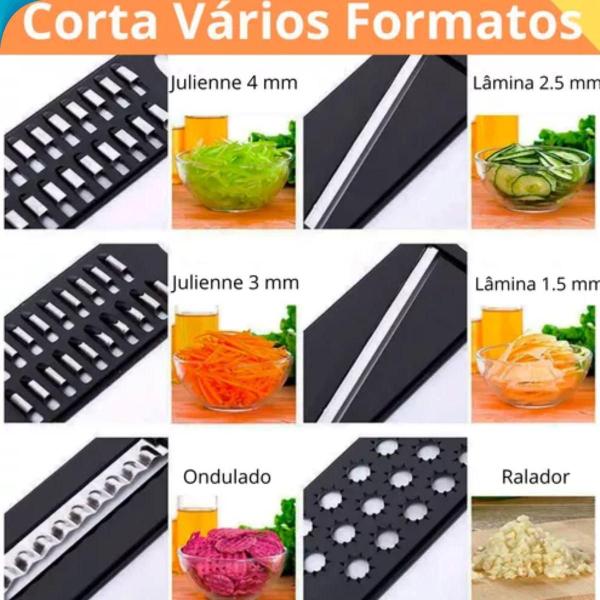 Ralador De Vegetais E Frutas Com Protetor Inox - Black Watch Imagem de Ralador De Vegetais E Frutas Com Protetor Inox