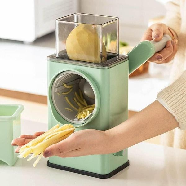 Ralador Fatiador Smart Manual Rolo Multifuncional Mandoline - Markelk Imagem de Ralador Fatiador Smart Manual Rolo Multifuncional Mandoline