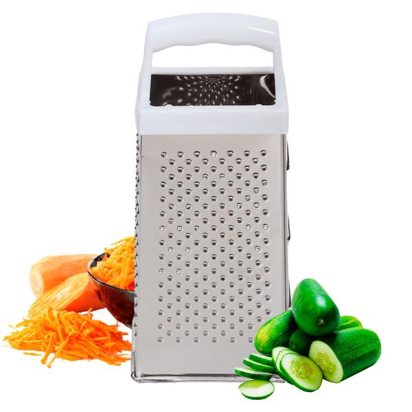 Imagem de Ralador Inox 4 Faces Para Cozinha Legumes Verduras Queijos