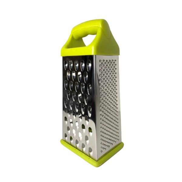 Ralador Multifuncional 4 Faces Aço Inox 9 Rala E Fatia - Loja Coisaria Imagem de Ralador Multifuncional 4 Faces Aço Inox 9 Rala E Fatia