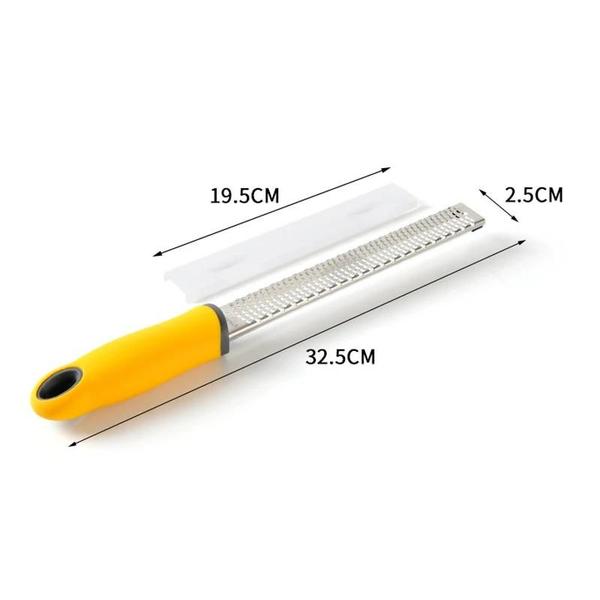 Ralador Zester Culinário Raspas Limão Laranja Profissional Inox Extra Fino - RALADOR ZESTER VERMELHO Imagem de Ralador Zester Culinário Raspas Limão Laranja Profissional Inox Extra Fino