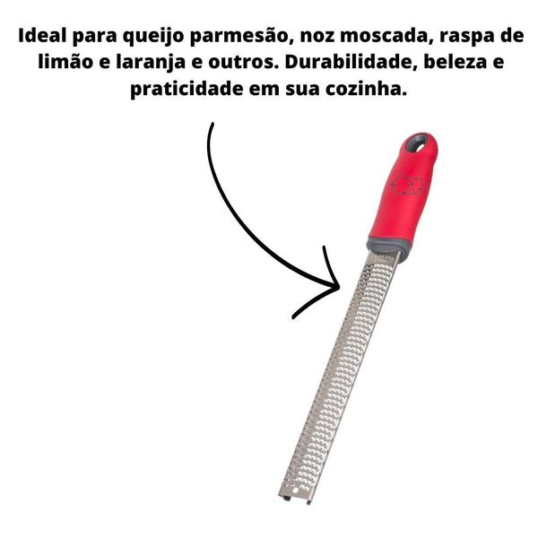 Imagem de Ralador Zester Inox Profissional Com Cabo Polipropileno Weck