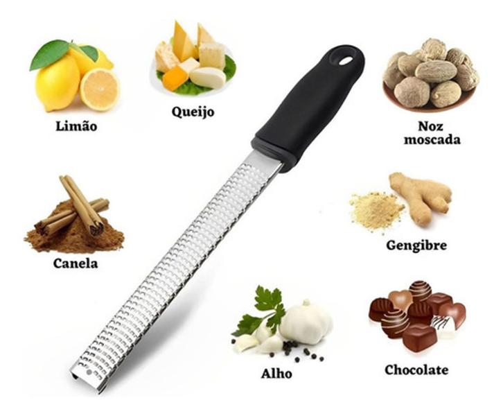 Imagem de Ralador Zester Microplane Raspas Limão Laranja Inox Weck