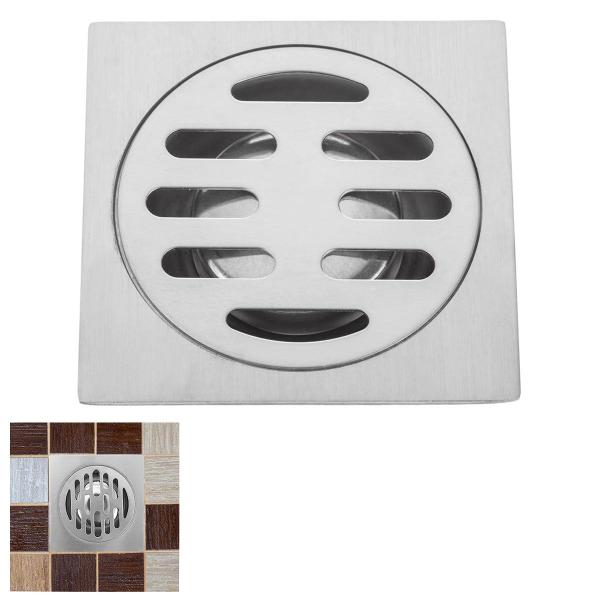 Ralo 10x10 Inox Anti Odor Anti Inseto Banheiro Lavabo Rapido Escoamento Resistente Seguro Garagem Lavanderia - AB.MIDIA Imagem de Ralo 10x10 Inox Anti Odor Anti Inseto Banheiro Lavabo Rapido Escoamento Resistente Seguro Garagem Lavanderia
