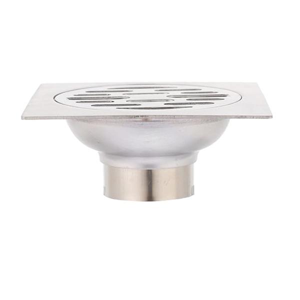 Imagem de Ralo 10x10 Inox Banheiro Lavabo Cozinha Anti Odor Anti Inseto Rapido Escoamento Resistente