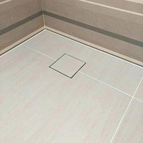 Ralo 10x10 Oculto Seca Piso porcelanato Inteligente Cinza - EST acess e conexões Imagem de Ralo 10x10 Oculto Seca Piso porcelanato Inteligente Cinza
