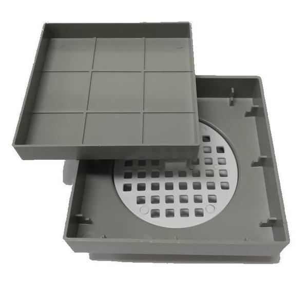 Ralo 10X10 Oculto Seca Piso/ Porcelanato Inteligente Preto - Marwell industrial Imagem de Ralo 10X10 Oculto Seca Piso/ Porcelanato Inteligente Preto
